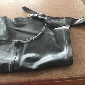 Women’s Leather Black riding chaps XL